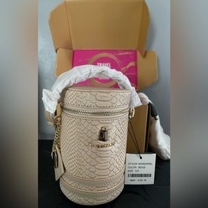 NWT TAN TOTE AND CARRY MINI BUCKET PURSE